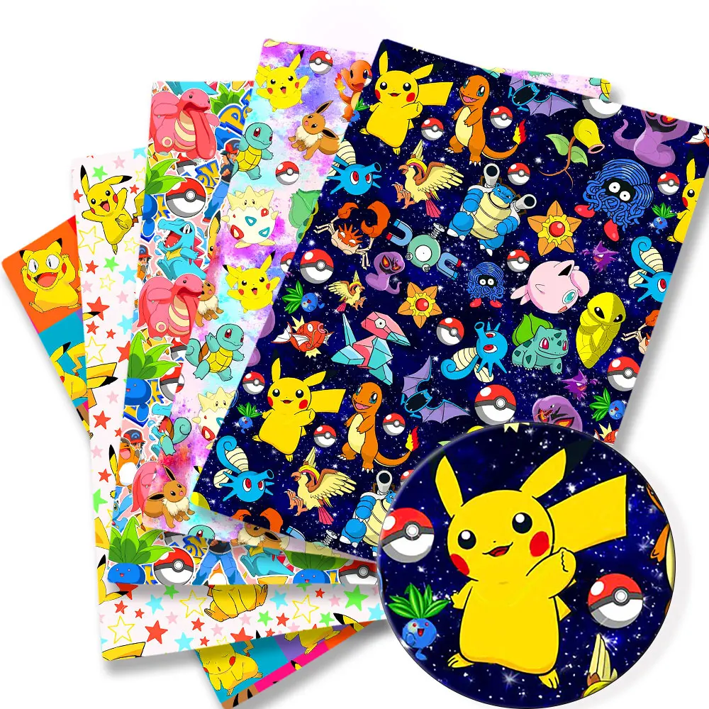 Sewing Production - Tela de dibujos animados de Pokémon,