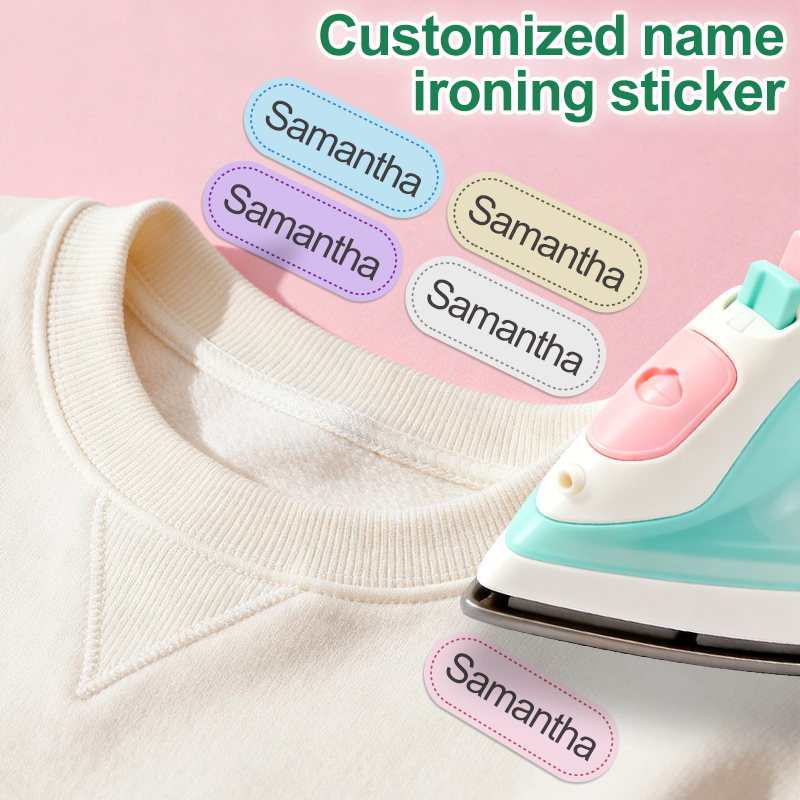 Sewing Label - Etiquetas para planchar para algodón, personalizadas