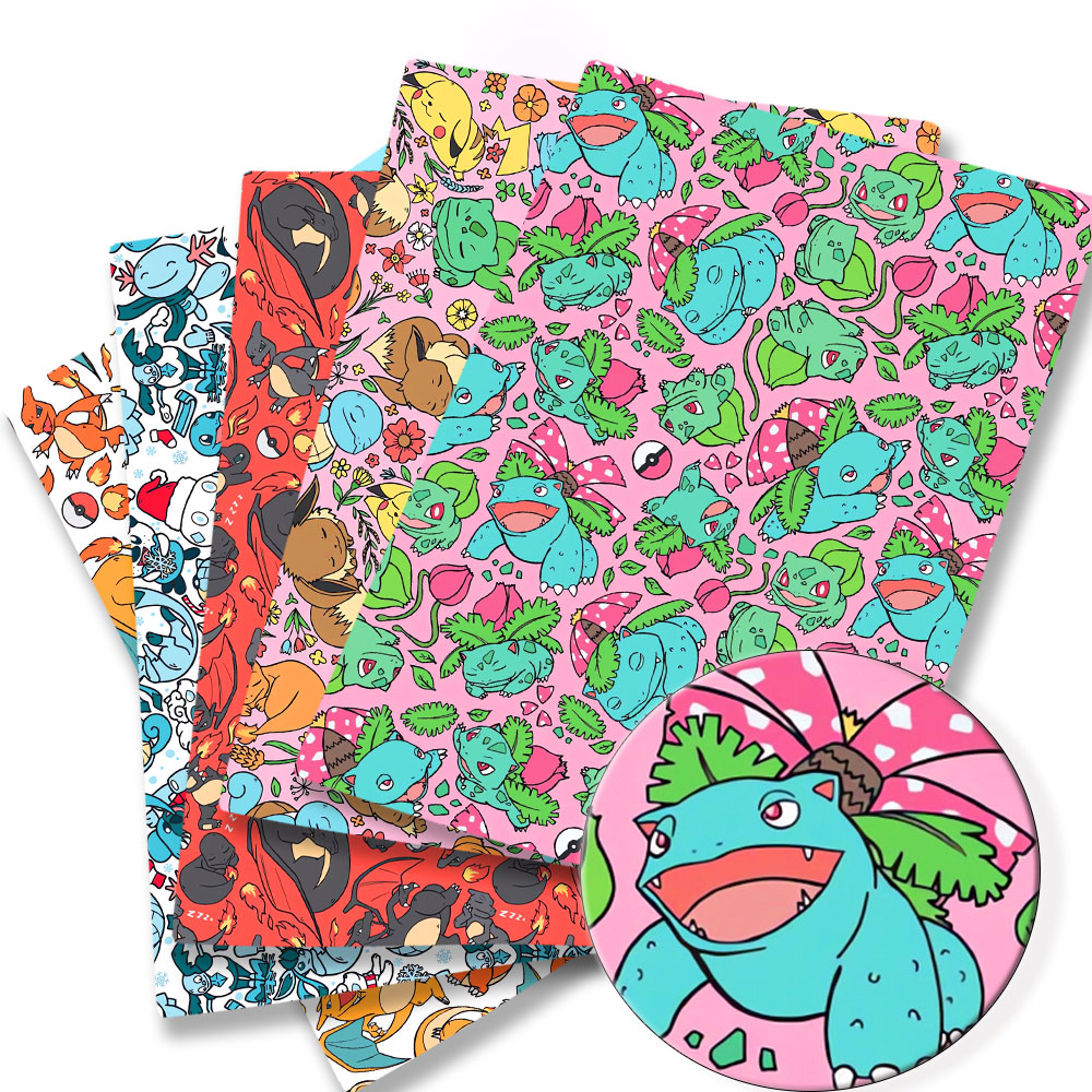 Sewing Production - Tela de dibujos animados de Pokémon,