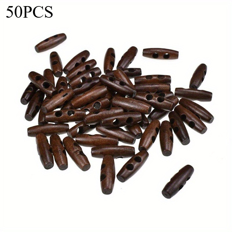 Sewing Recycling - 50 botones de madera reciclada con