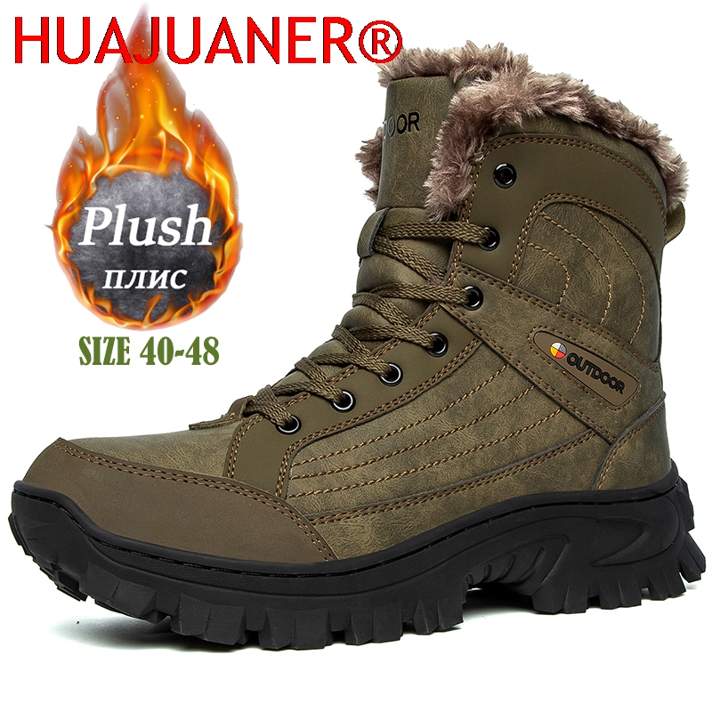 Sewing Nylon - Botas de Nieve para Hombre, con