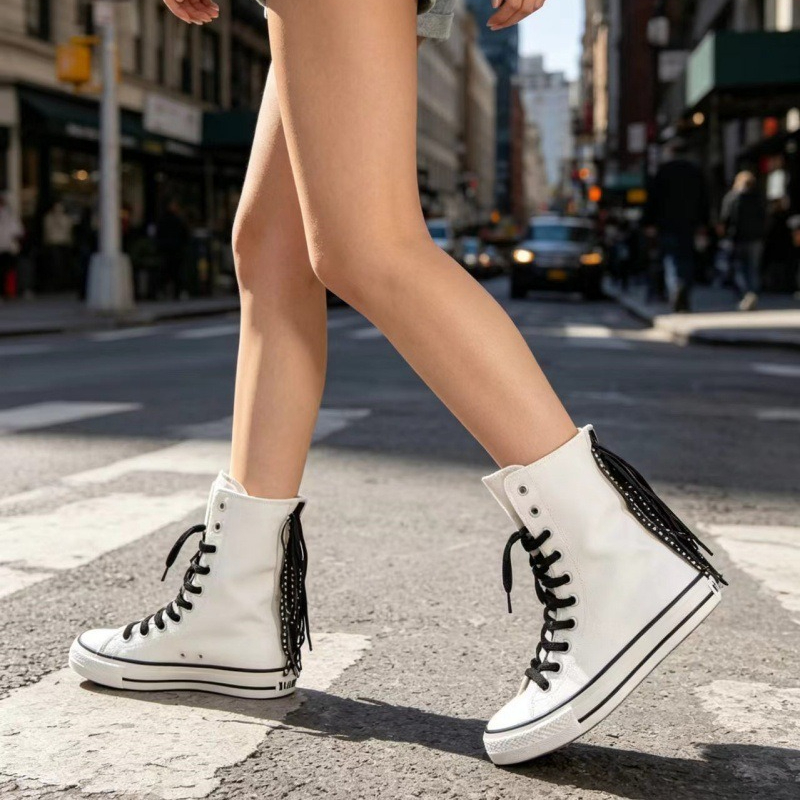 Zapatos de Lona para Mujer, Nu - Sewing Front Zipper reseña y precio
