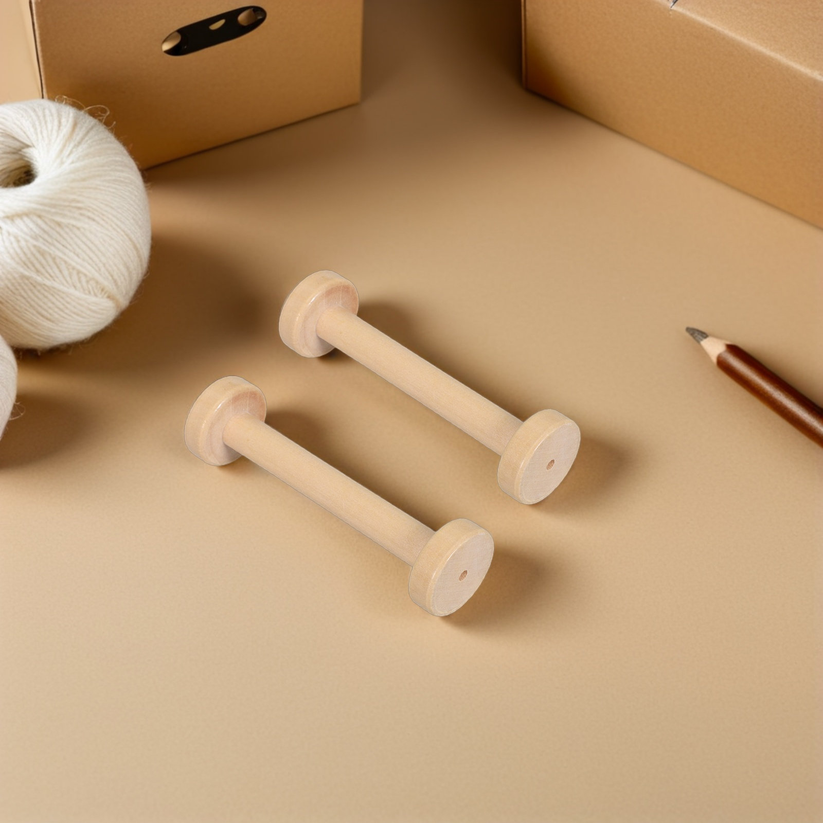 5 Bobinas de Madera Naturales  - Sewing And Textile reseña y precio
