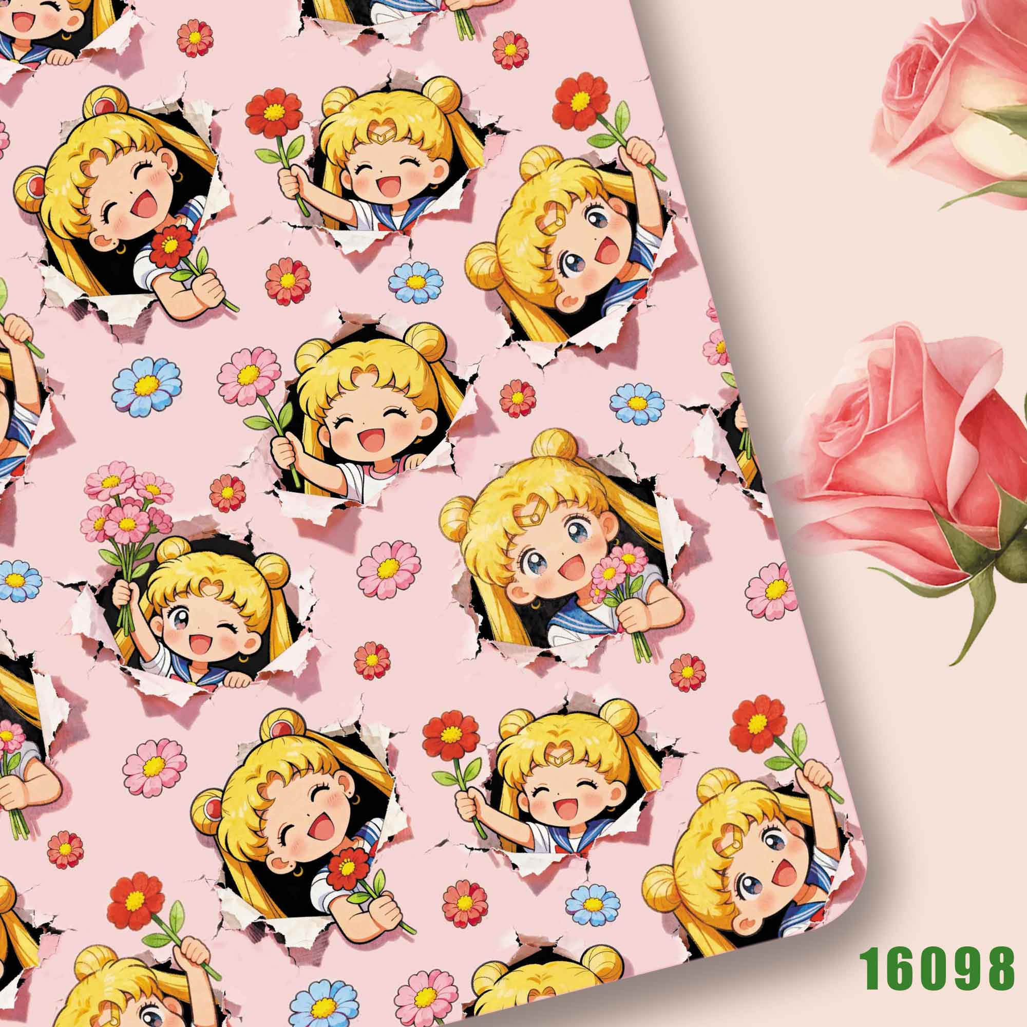 Tela de dibujos animados de mo - Sewing Production reseña y precio