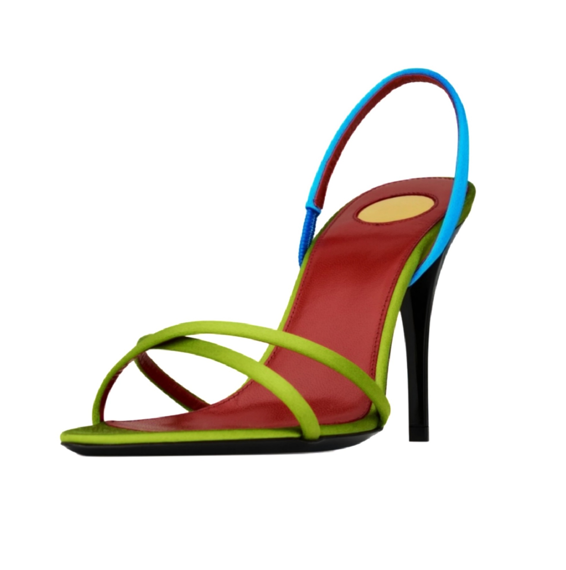 Sandalias de tacón de aguja co - Sewing Nylon reseña y precio
