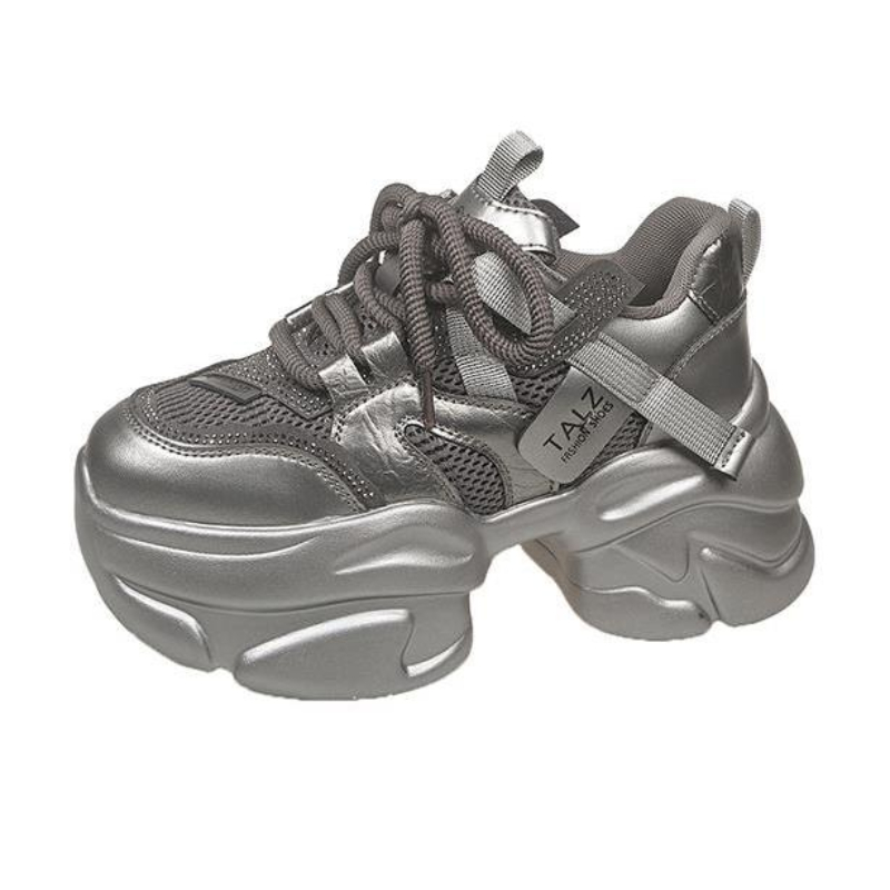 Zapatillas gruesas de malla pa - Sewing Latex reseña y precio