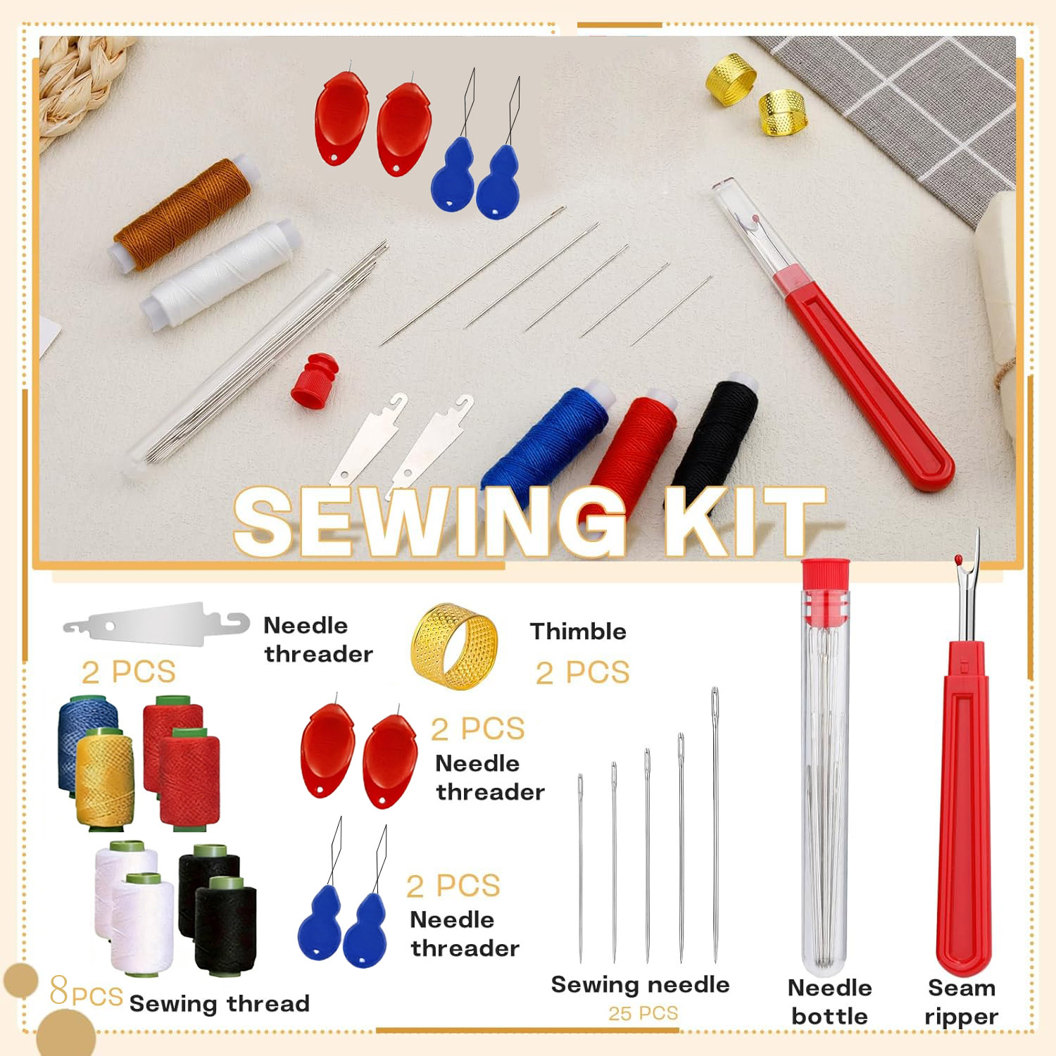 Kit de 43 Agujas de Coser de O - Sewing Garments reseña y precio