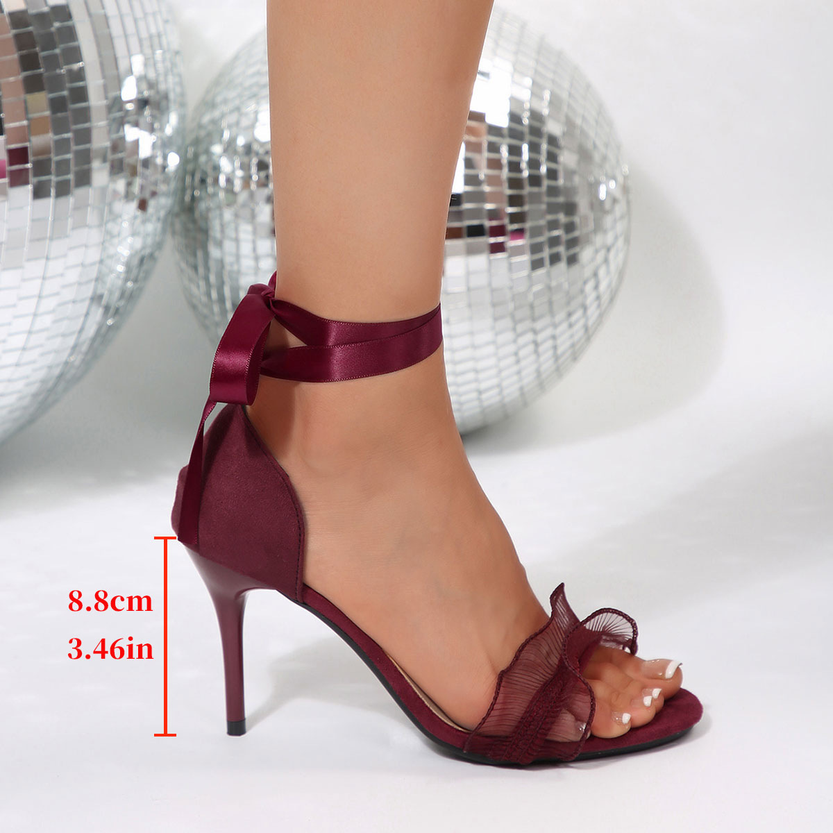 Sandalias de Tacón Alto Negras - Sewing Nylon reseña y precio